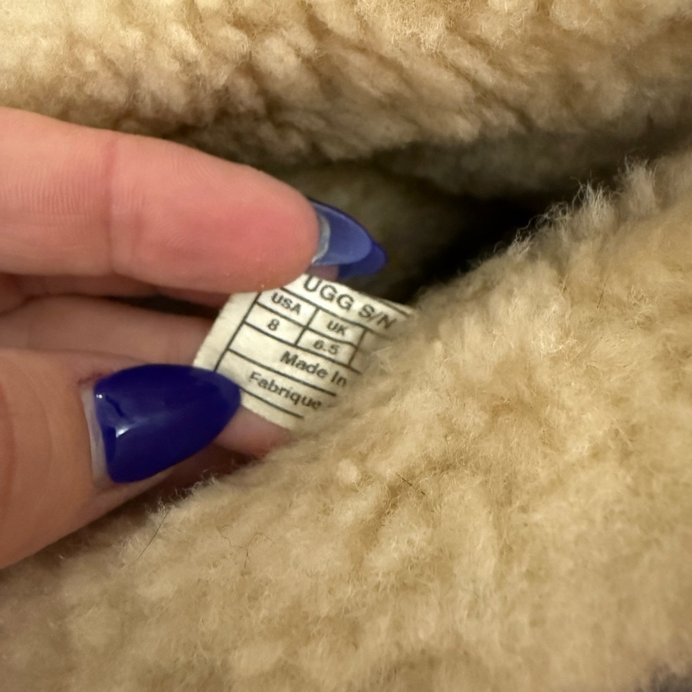 UGG Tan and Cream Winter Boots - Picture 4 of 5